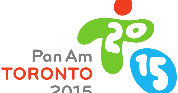 Logo des Jeux panaméricains de Toronto 2015 représentant des formes abstraites vertes, rouges et bleues formant 2015 avec le texte Pan Am TORONTO 2015 à côté. ÉNC participera à la cérémonie d'ouverture des Jeux panaméricains.